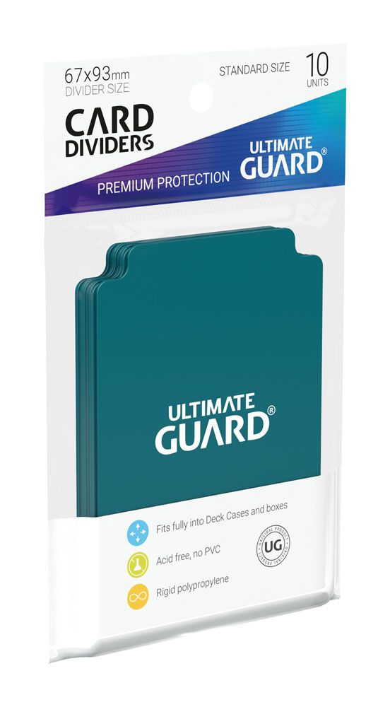 Ultimate Guard Card Dividers Standard Size Petrol Blue (10)