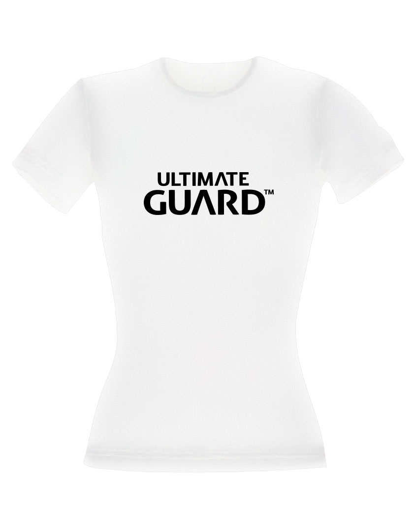 Ultimate Guard Ladies T-Shirt Wordmark White Size XXL