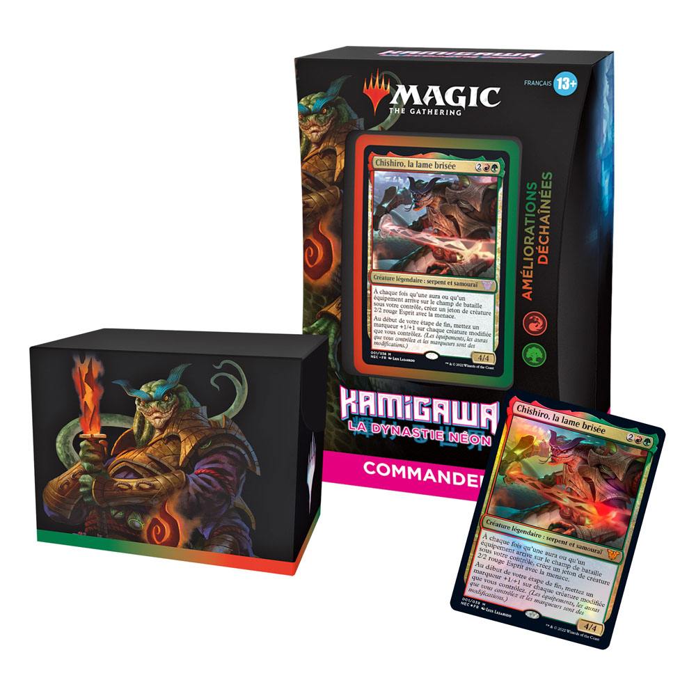 Magic the Gathering Kamigawa: Neon Dynasty Commander Decks Display (4) french