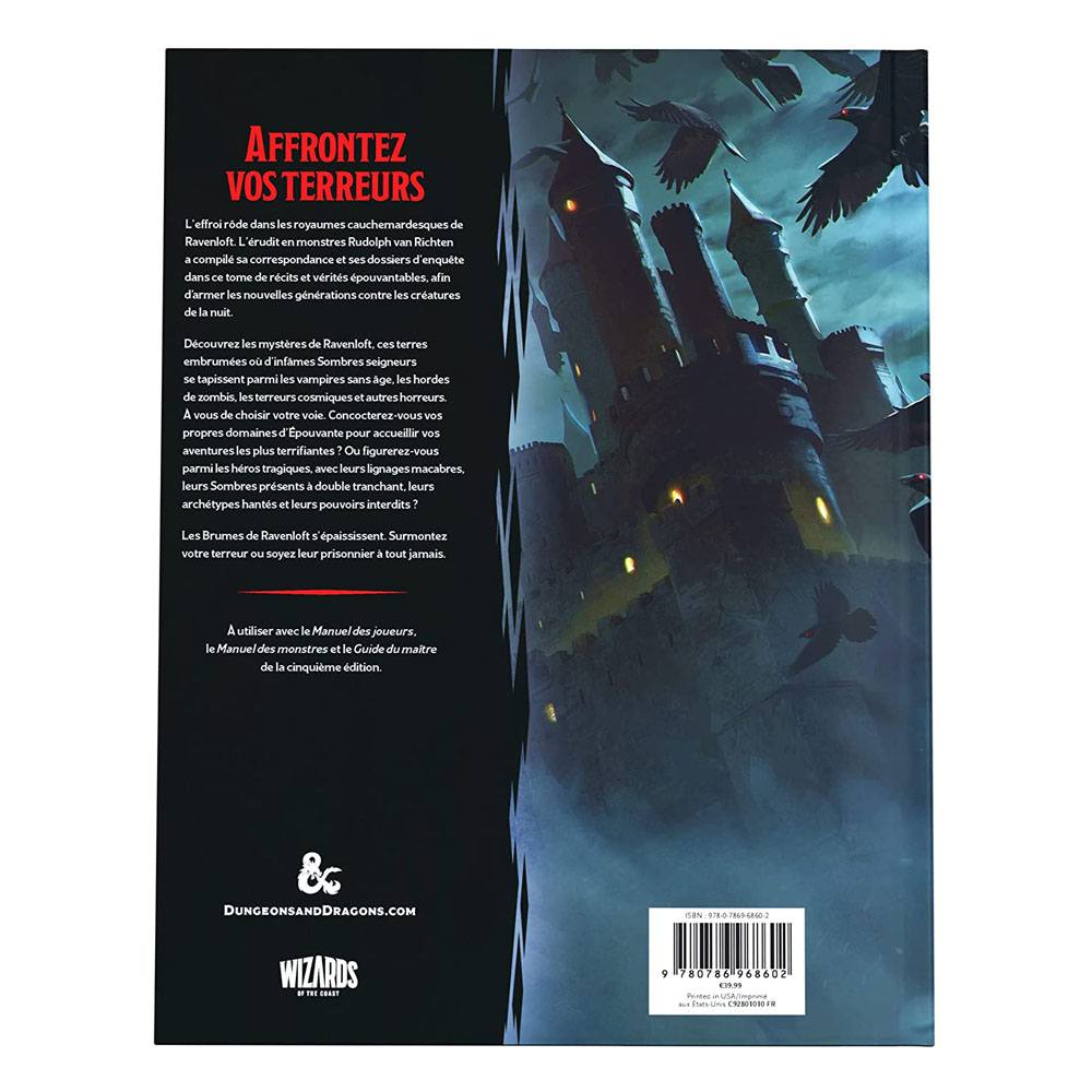 Dungeons & Dragons RPG Le Guide de Van Richten sur Ravenloft french