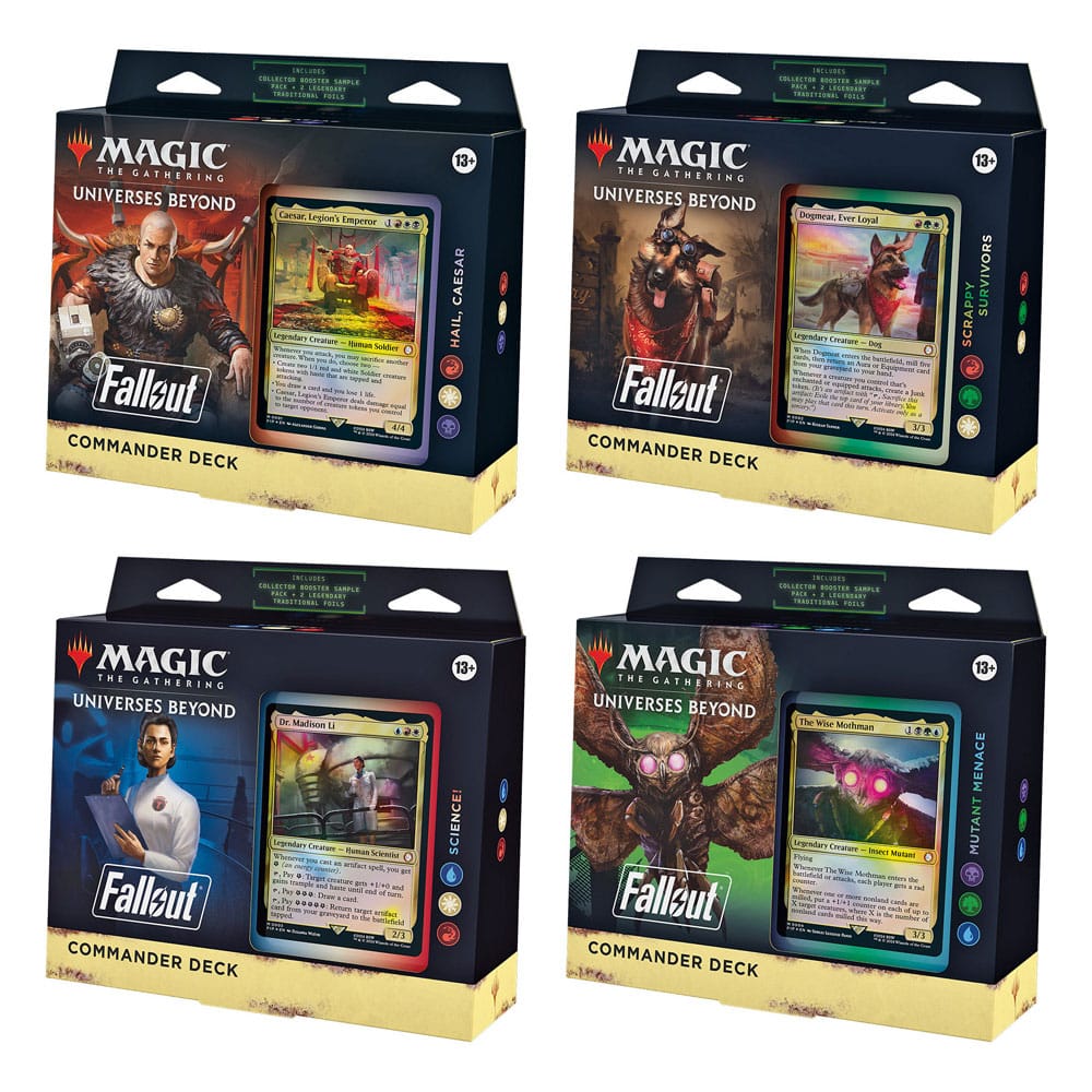 Magic the Gathering Universes Beyond: Fallout Commander Decks Display (4) english