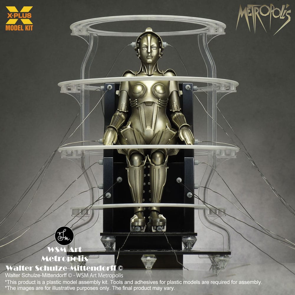 Metropolis Plastic Model Kit 1/8 Maschinenmensch Seated Ver. 18 cm